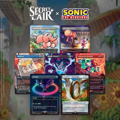Secret Lair x Sonic the Hedgehog Superdrop: Chasing Adventure (Non-Foil) (Secret Lair) New