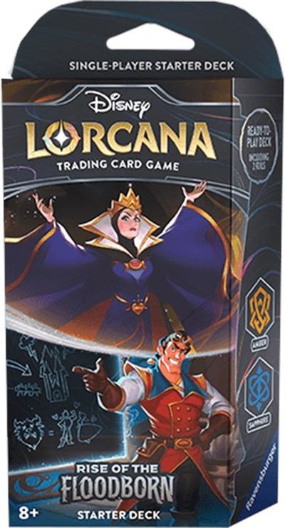 Lorcana: Rise of the Floodborn Starter Deck (Amber and Sapphire)