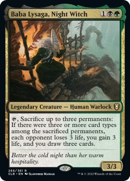 Baba Lysaga, Night Witch (Commander Legends: Battle for Baldur's Gate) Light Play Foil