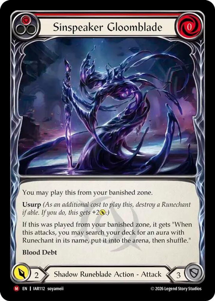 Sinspeaker Gloomblade