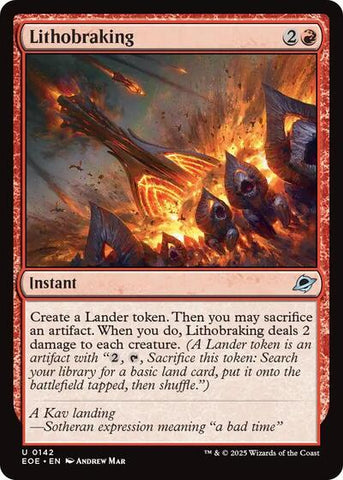 Lithobraking (Edge of Eternities) Near Mint Foil