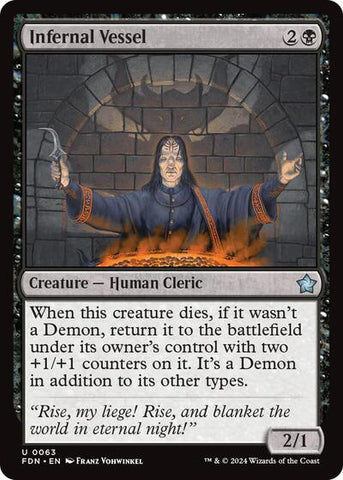 Infernal Vessel (Foundations) Near Mint Foil