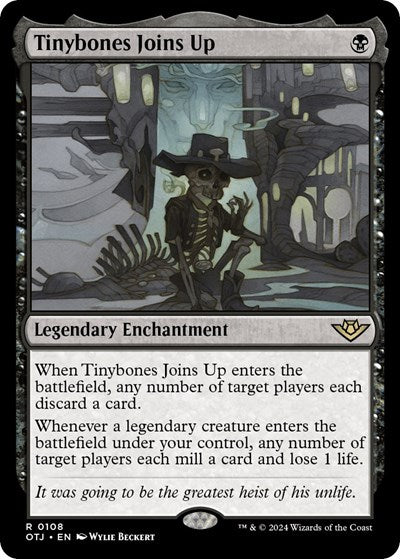 Tinybones Joins Up (Outlaws of Thunder Junction) Light Play Foil