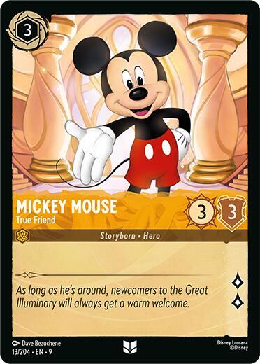 Mickey Mouse - True Friend (Fabled) Near Mint Cold Foil