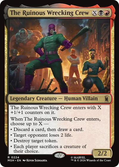 The Ruinous Wrecking Crew (Marvel Super Heroes) Near Mint Foil