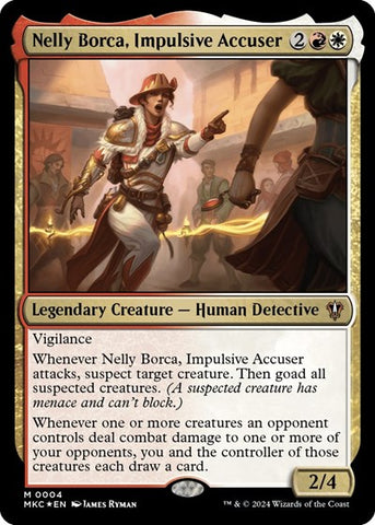 Nelly Borca, Impulsive Accuser (Commander: Murders at Karlov Manor) Near Mint Foil