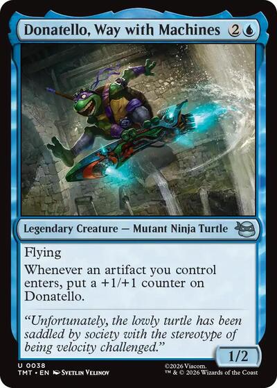 Donatello, Way with Machines (Teenage Mutant Ninja Turtles) Near Mint Foil