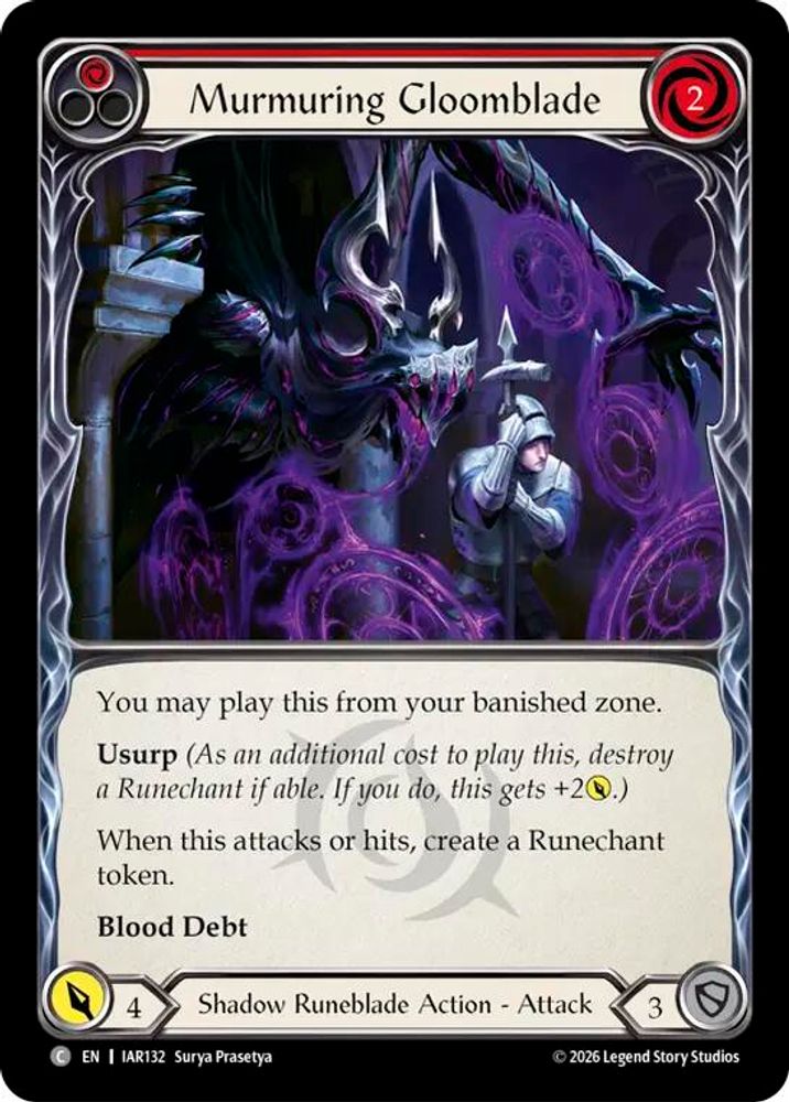 Murmuring Gloomblade (Red)