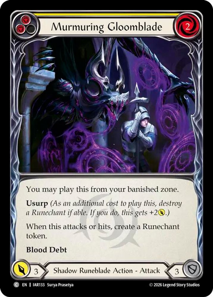Murmuring Gloomblade (Yellow)