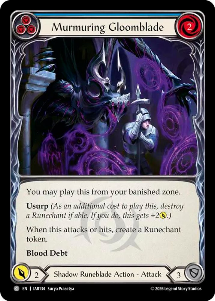 Murmuring Gloomblade (Blue)