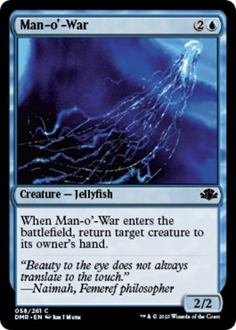 Man-o'-War (Dominaria Remastered) Near Mint Foil