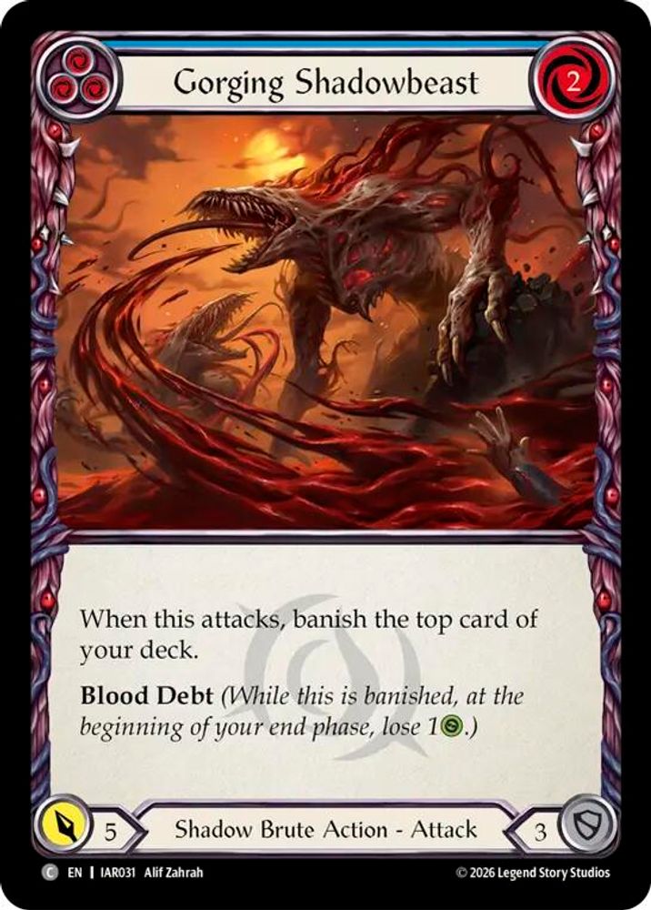 Gorging Shadowbeast (Blue)