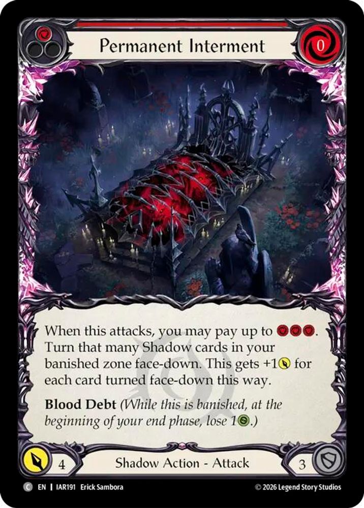 Permanent Interment (Red)