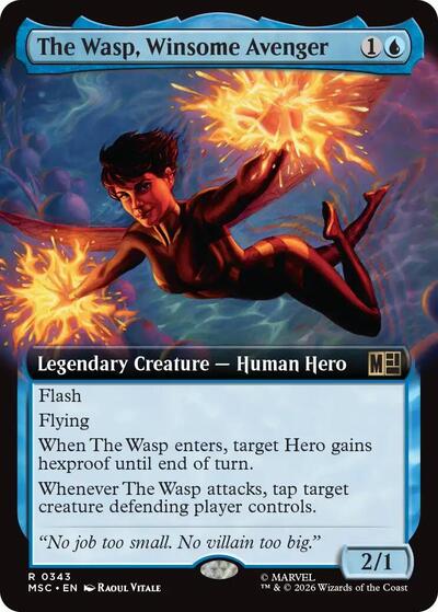 The Wasp, Winsome Avenger (Extended Art) (Commander: Marvel Super Heroes) Near Mint