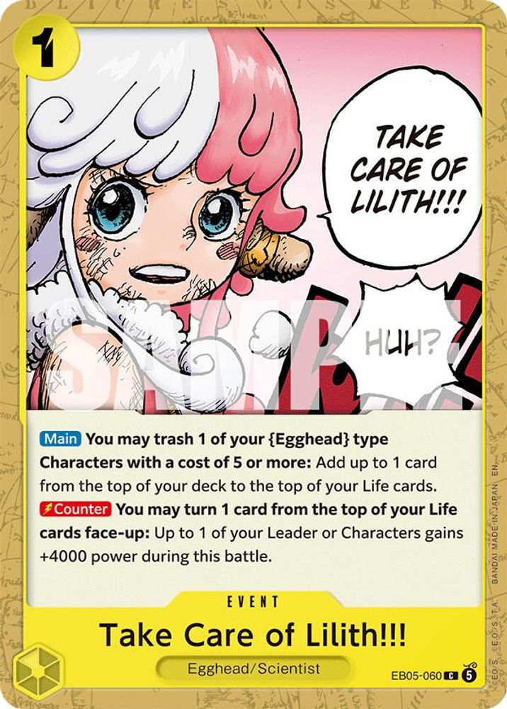 Take Care of Lilith!!!