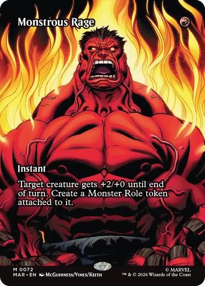 Monstrous Rage (Borderless) (Marvel Eternal-Legal) Near Mint