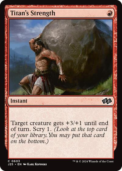 Titan's Strength (Foundations Jumpstart) Near Mint