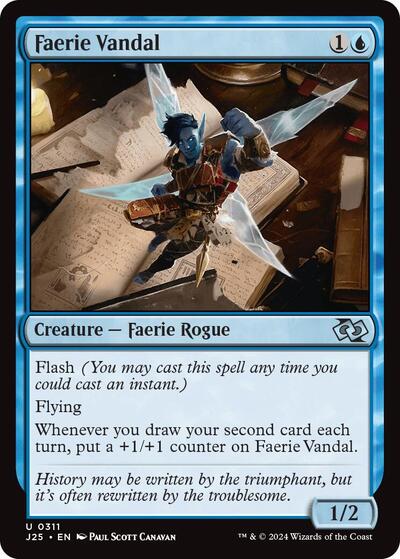 Faerie Vandal (Foundations Jumpstart) Near Mint