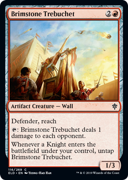 Brimstone Trebuchet (Throne of Eldraine) Near Mint Foil