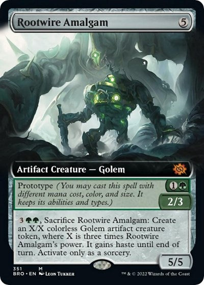 Rootwire Amalgam (Extended Art) (The Brothers' War) Near Mint Foil