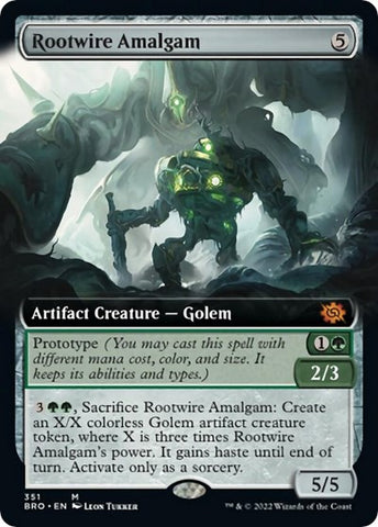 Rootwire Amalgam (Extended Art) (The Brothers' War) Near Mint Foil