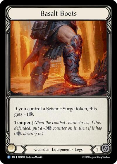 Basalt Boots (Compendium of Rathe) Near Mint
