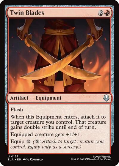 Twin Blades (Avatar: The Last Airbender) Near Mint Foil