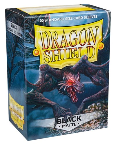 Dragon Shield Matte Sleeves Black (100-Pack) (Dragon Shield) New