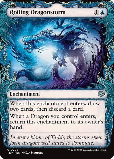 Roiling Dragonstorm (Showcase) (Tarkir: Dragonstorm) Near Mint