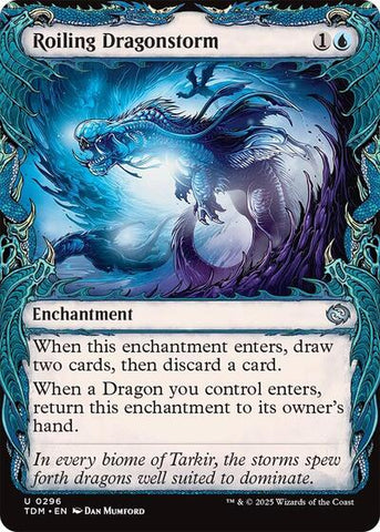 Roiling Dragonstorm (Showcase) (Tarkir: Dragonstorm) Near Mint