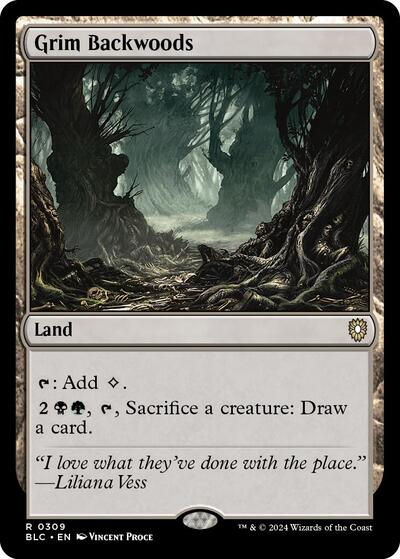 Grim Backwoods (Commander: Bloomburrow) Near Mint