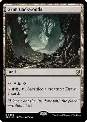 Grim Backwoods (Commander: Bloomburrow) Near Mint