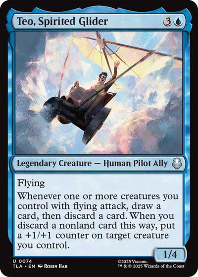 Teo, Spirited Glider (Avatar: The Last Airbender) Near Mint Foil