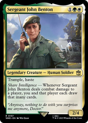 Sergeant John Benton (Universes Beyond: Doctor Who) Near Mint