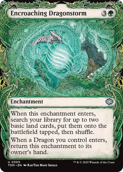 Encroaching Dragonstorm (Showcase) (Tarkir: Dragonstorm) Near Mint
