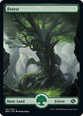 Forest (287) - Full Art (The Brothers' War) Light Play Foil