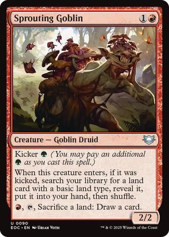 Sprouting Goblin (Commander: Edge of Eternities) Near Mint