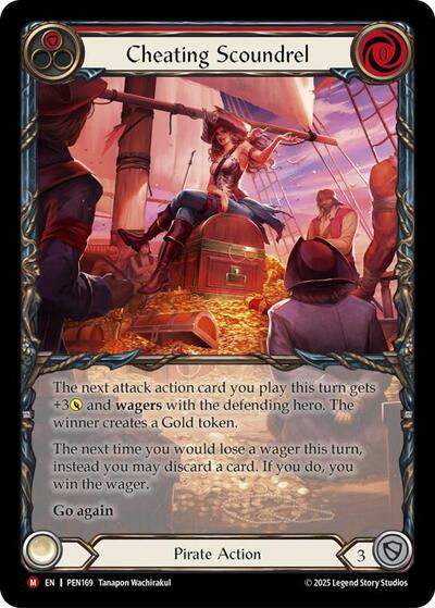 Cheating Scoundrel (Red) (Extended Art) (Compendium of Rathe) Near Mint Foil