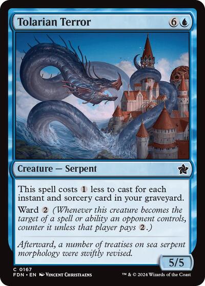 Tolarian Terror (Foundations) Light Play Foil