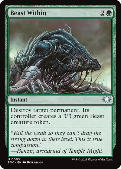 Beast Within (Commander: Edge of Eternities) Near Mint