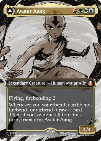 Avatar Aang (Borderless) (Avatar: The Last Airbender) Near Mint Foil