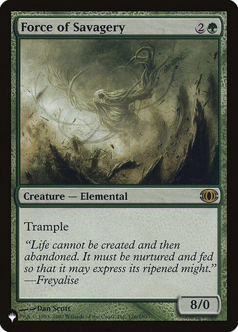 Force of Savagery (The List) Near Mint