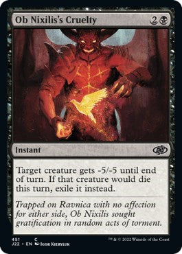 Ob Nixilis's Cruelty (Jumpstart 2022) Near Mint
