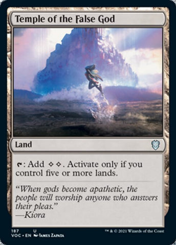 Temple of the False God (Commander 2021 Crimson Vow) Near Mint