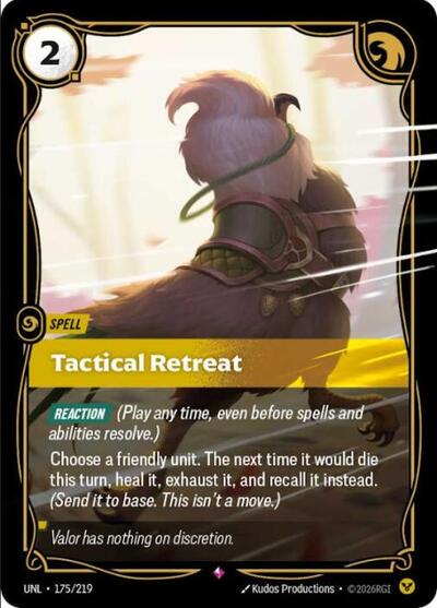 Tactical Retreat (Unleashed) Near Mint Foil