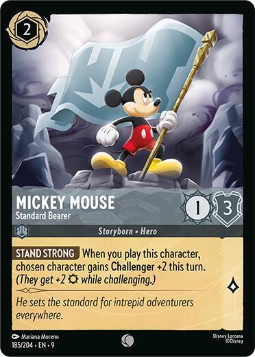 Mickey Mouse - Standard Bearer (Fabled) Near Mint Cold Foil