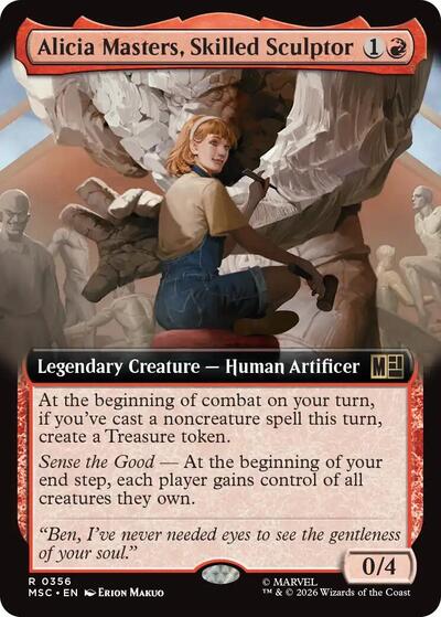 Alicia Masters, Skilled Sculptor (Extended Art) (Commander: Marvel Super Heroes) Near Mint