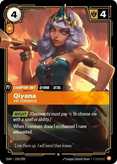 Qiyana Victorious (Origins) Near Mint Foil