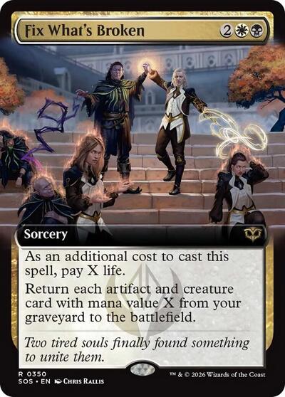 Fix What's Broken (Extended Art) (Secrets of Strixhaven) Near Mint