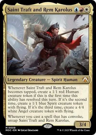 Saint Traft and Rem Karolus (Commander: March of the Machine) Near Mint